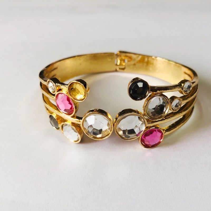 锌合金手镯，欧美流行，中性时尚白底实物图