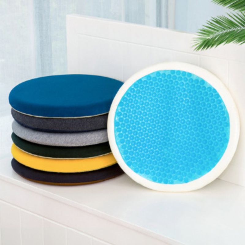 Cross-border four-season cooling gel round cushion, home and office rattan chair round cushion, tatami bay window round seat cushion