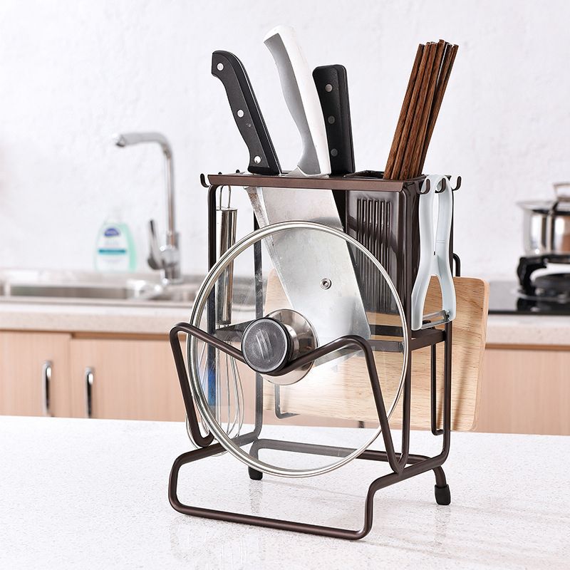Mini Free Installation Pot Cover Holder Knife Plate Holder