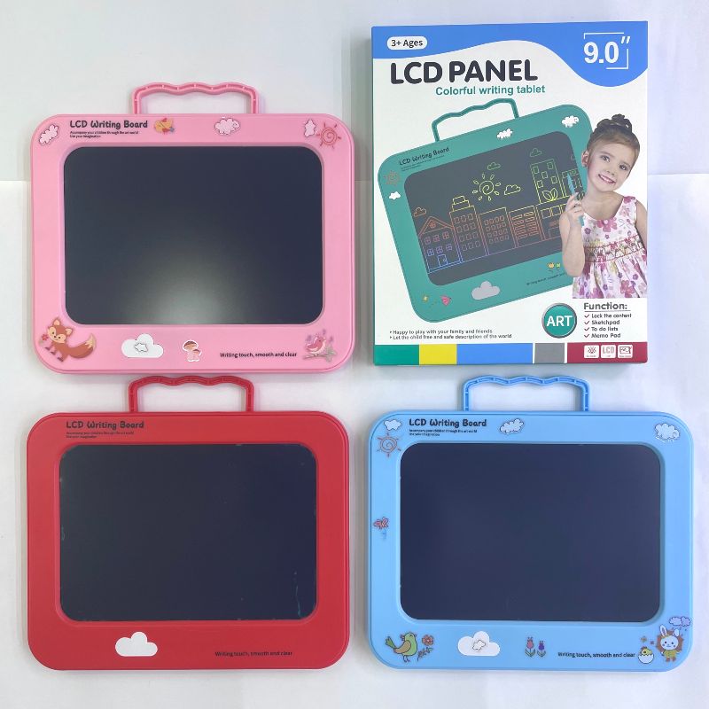 9 "monochrome notes LCD tablet Sketchpad one click clear unlimited use with 2032 large capacity electronics thumbnail