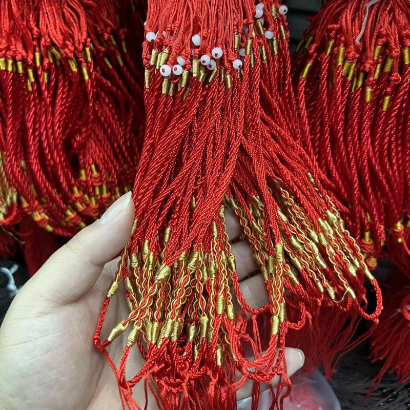 3mm string hand-woven twisted knot, adjustable pendant, red string necklace Specification image