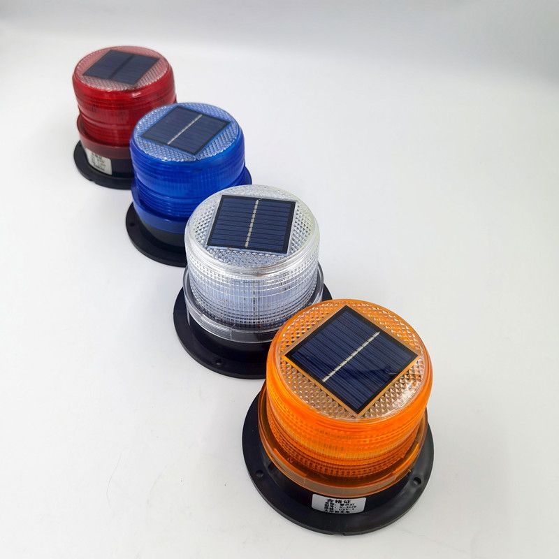 外贸热销车灯警示灯汽车警灯12V24V通用太阳能磁铁款