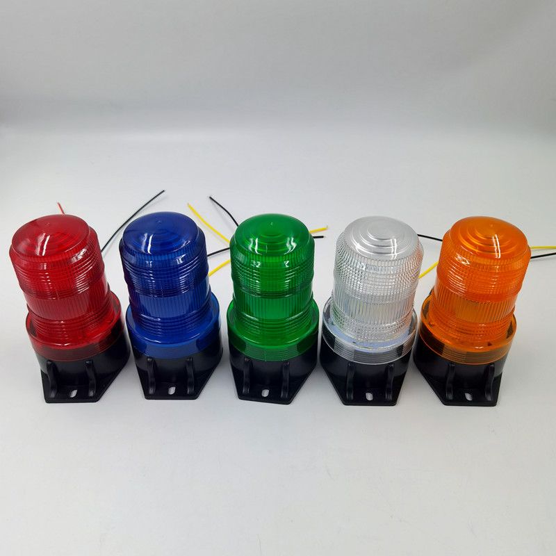 外贸热销LED车灯警示灯汽车警灯接线12V24V爆闪灯通用