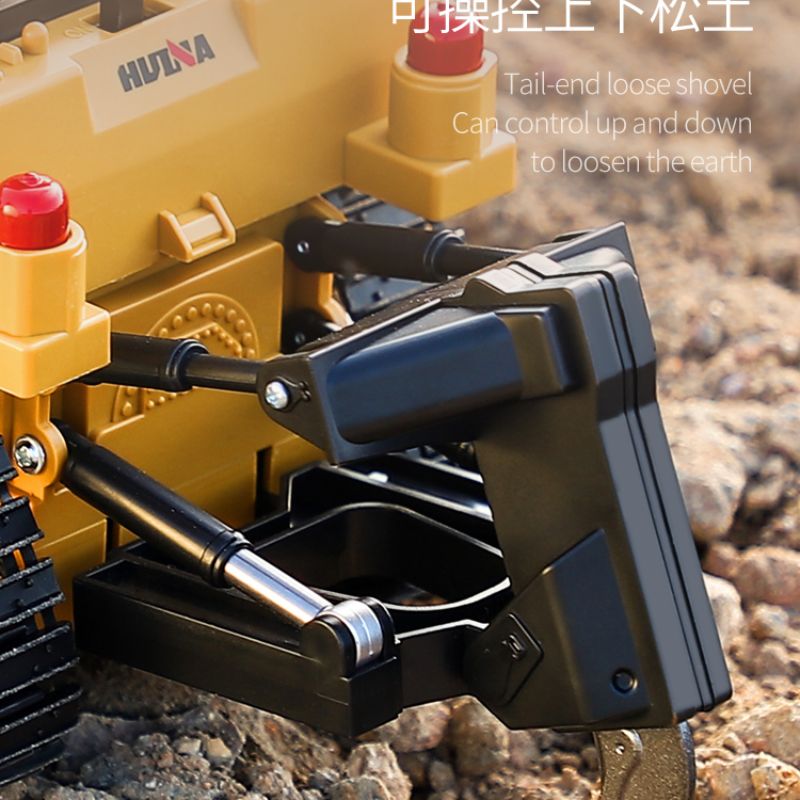 Remote-controlled engineering vehicle