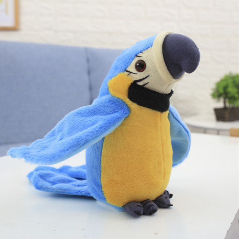Dancing parrots sand sculptors wriggling plush parrots dancing toys singing and glowing details Picture