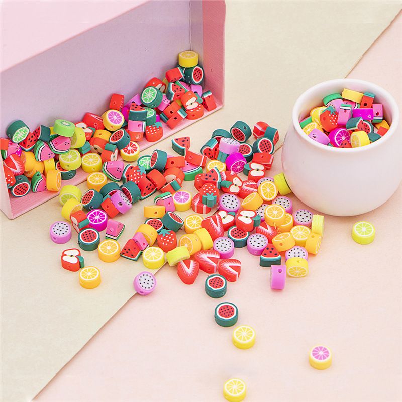 DIY 手链 项链 软陶水果切片5*10MM 可定制材料工艺品饰品配件产品图