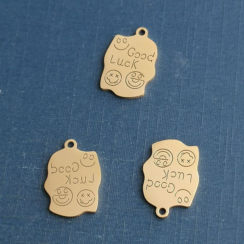 GoodLucky necklace for women, French design with English letters, collarbone chain, cold style Specification image