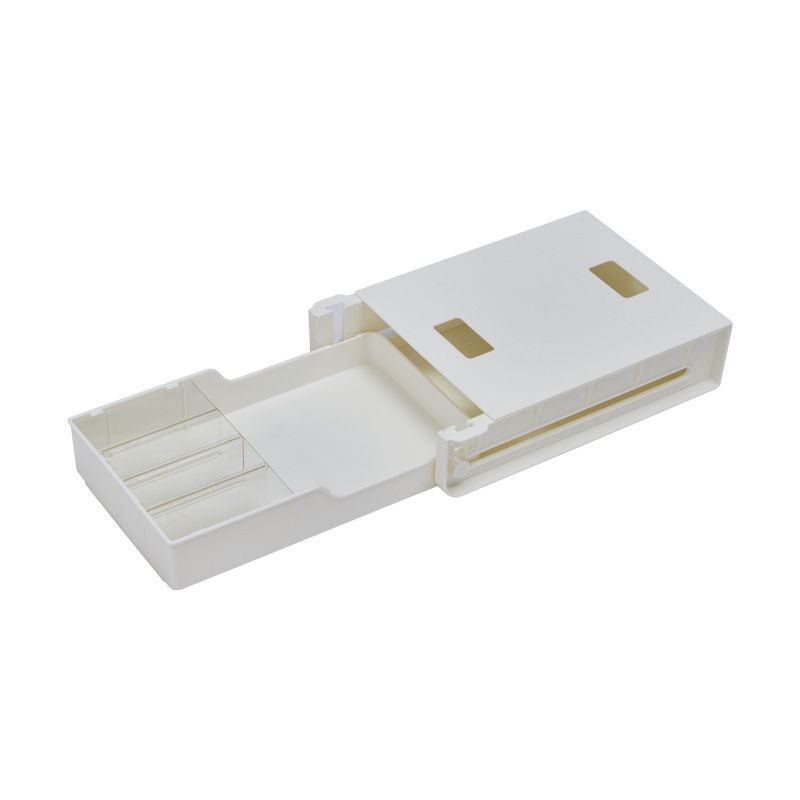 A solid-color hidden adjustable small drawer storage box with no holes or marks under the desk in the office dormitory Item Picture