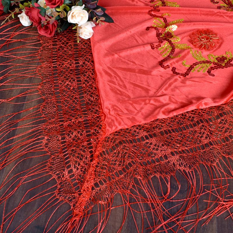 结婚盖头/新娘盖头/缎布盖头产品图