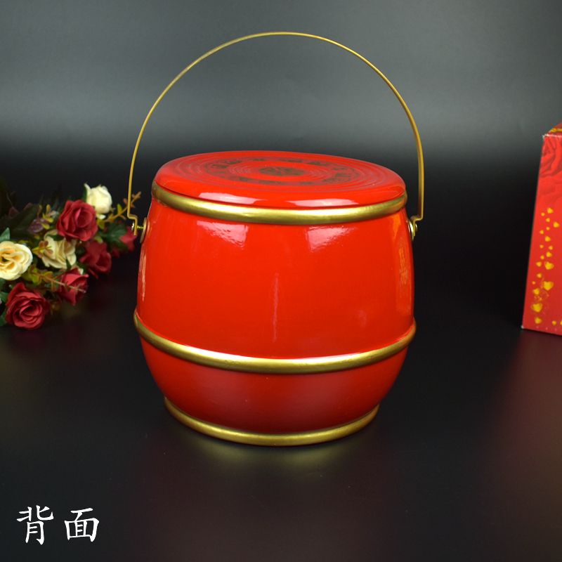 Wooden Children And Grandchildren Bucket Wedding Decoration Treasure Bucket Item Picture