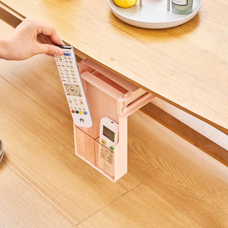 A solid-color hidden adjustable small drawer storage box with no holes or marks under the desk in the office dormitory Specification drawing
