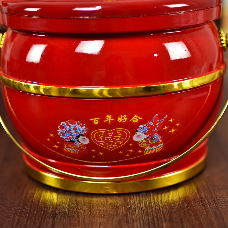 Red Wedding Grandchildren Bucket Wedding Room Decoration Bucket Specification drawing