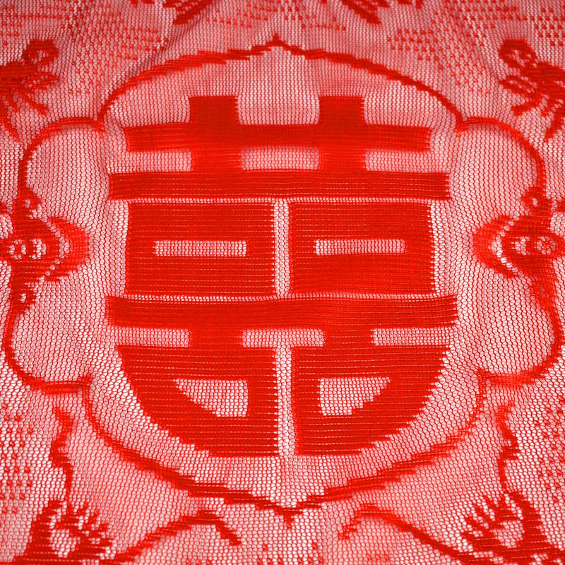 Spot Jacquard Cover Wedding Cover Groom Bride Cover Wholesale Application Scenario