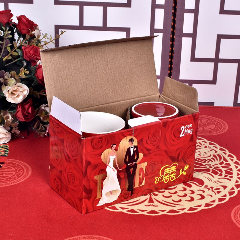 Spot Couple Mug Wedding Festival Festival Supplies Cartoon Creative Wholesale Application Scenario