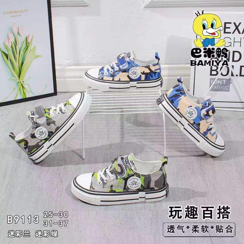 儿童休闲鞋运动鞋耐穿防臭系带潮流帆布鞋男女百搭4323懿杰鞋业