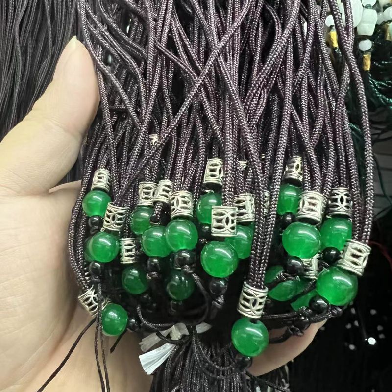 0.25 Glass Paint 8 Mm Pearl Imitation Green Agate With Alloy Flower Holder Non-Adjustable Beeswax Amber Sachet Lange Application Scenario