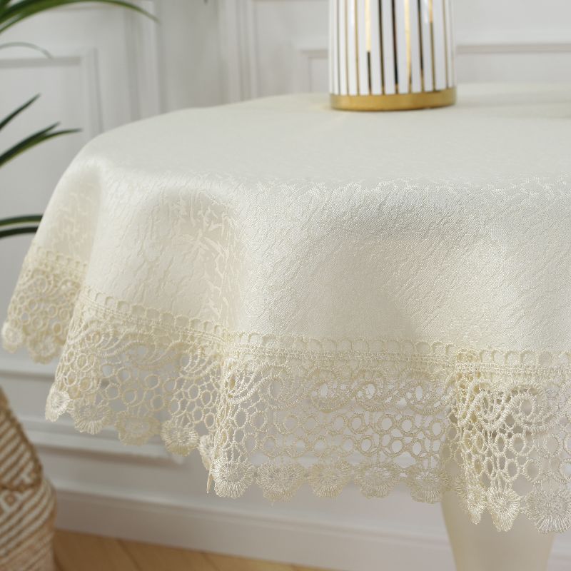 圆形桌布细节图