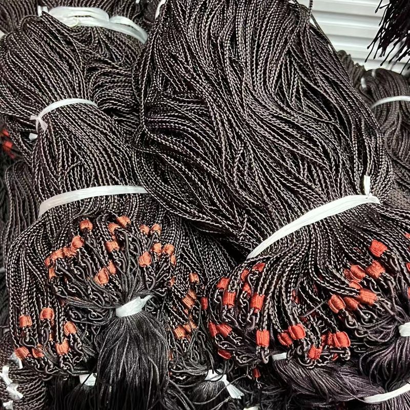 0.45 hand-woven medium-thick dragon rope, non-adjustable beeswax amber alloy pendant lanyard Specification image