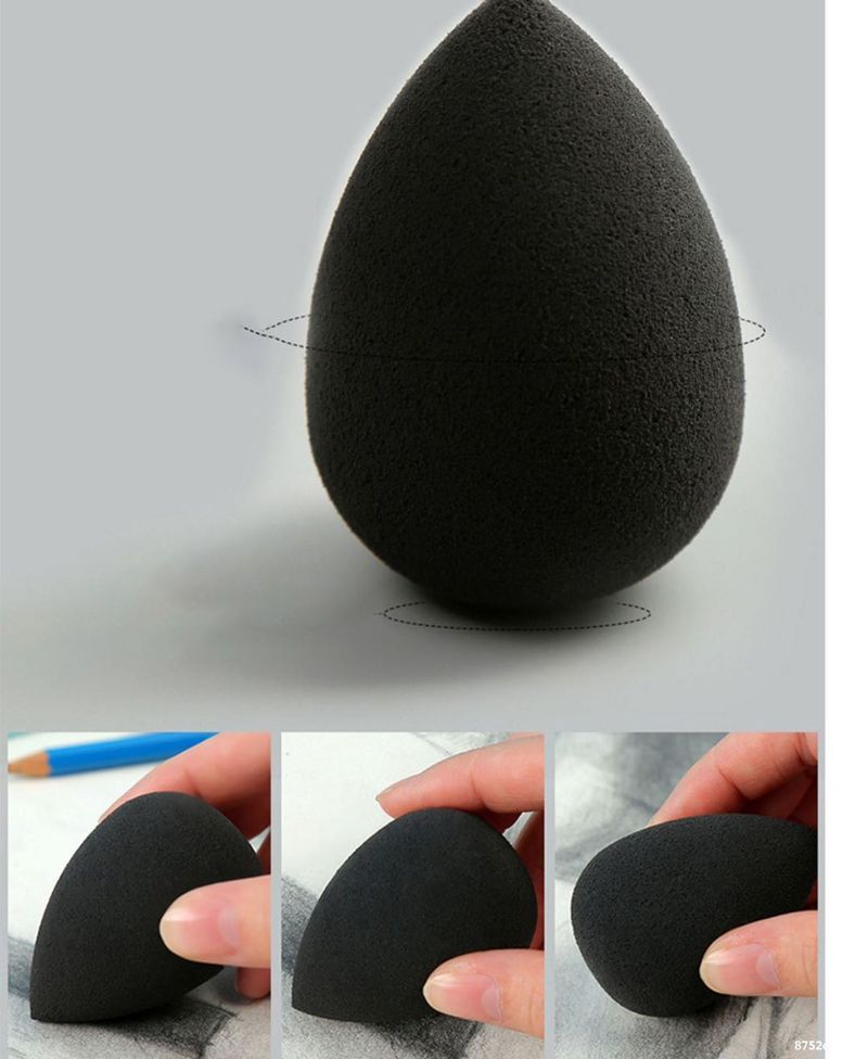 Sketch sponge ball teardrop-shaped art rubbing cotton sponge tool portrait painting sponge ball rubbing sketch egg details Picture