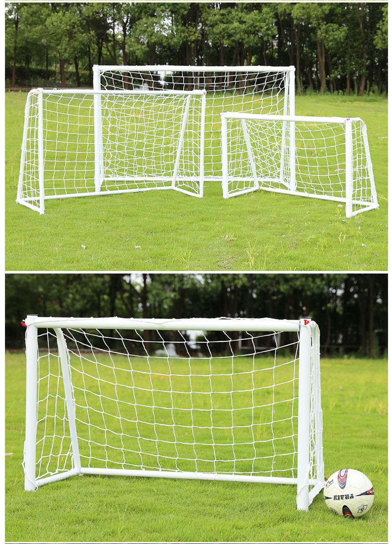 Metal football goal frames, football nets, football goals for children and adults, small children's football goals, 120X80cm, household football goals, outdoor three-on-three football goal frames, training outdoor football goals, pipe diameter 32mm details Picture