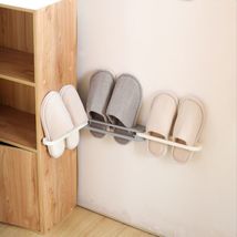 三合一折叠创意塑料鞋架鞋托免打孔厕所墙上收纳神器卫生间置物架