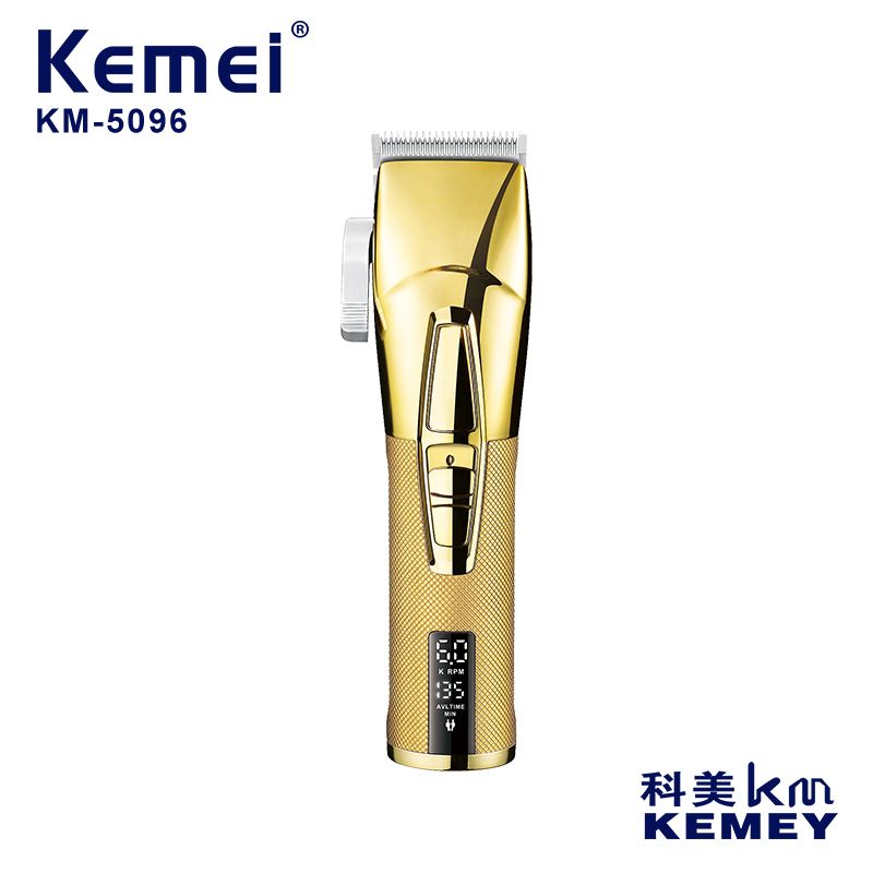Cross-border manufacturer direct supply hair clippers, Kemei electric clippers, high-power LCD oil-head electric clippers KM-5096