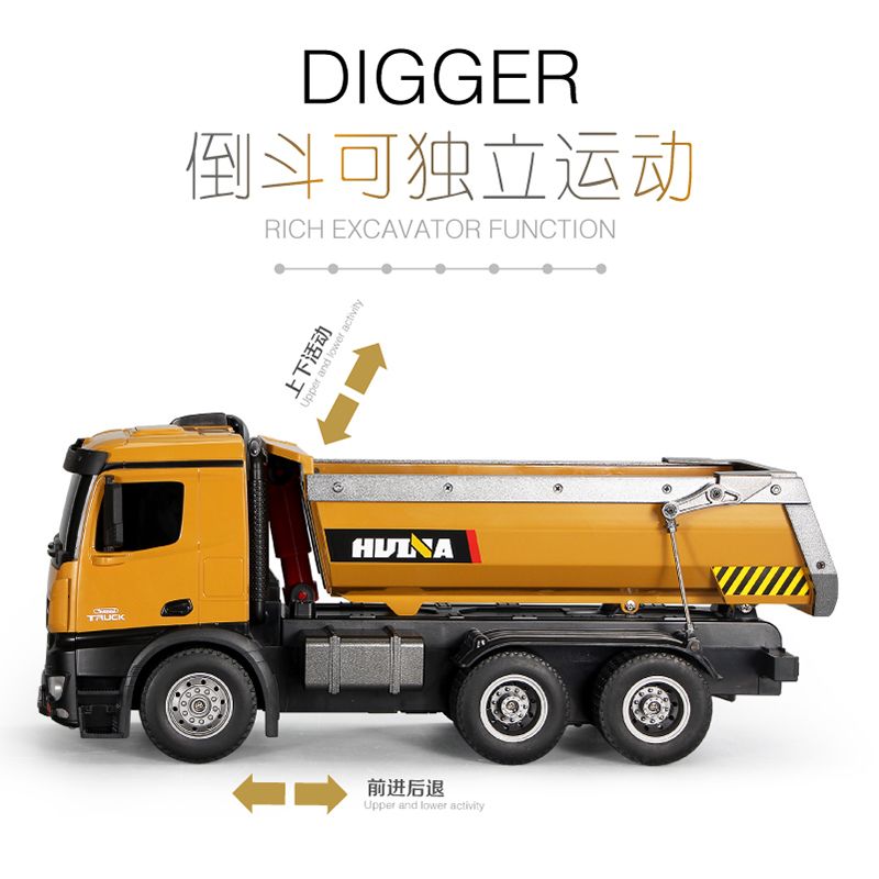 Remote-controlled engineering vehicle