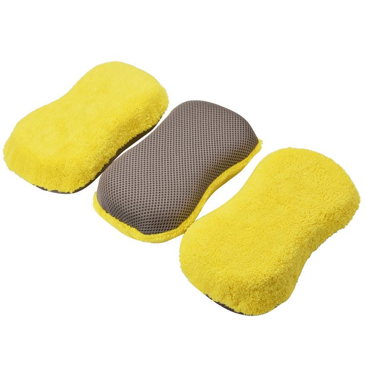 Coral Fleece 8-shaped car wash sponge sandwich, car cleaning sponge, dual-purpose for home and car, dust removal Coral fleece factory direct sales Application Scenario