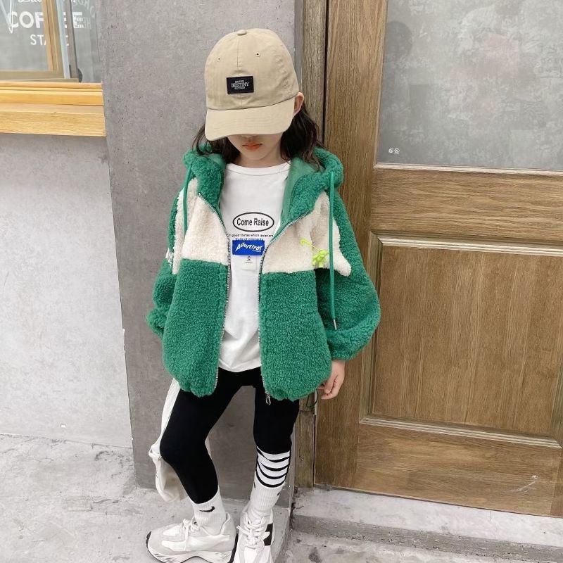 Small Curly Wool New Long Johns Boutique Set For Children Pure Cotton Warm Thin Cotton Autumn And Winter Cotton Sweater 99 details Picture