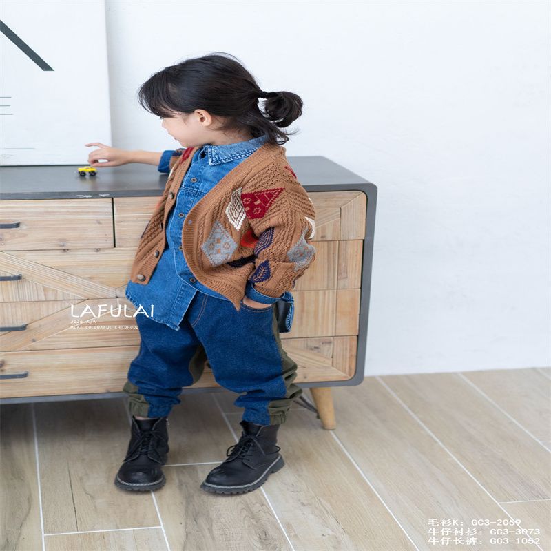 小卷毛新款秋衣秋裤精品套装少年儿童纯棉保暖薄款全棉秋冬季棉毛衫72