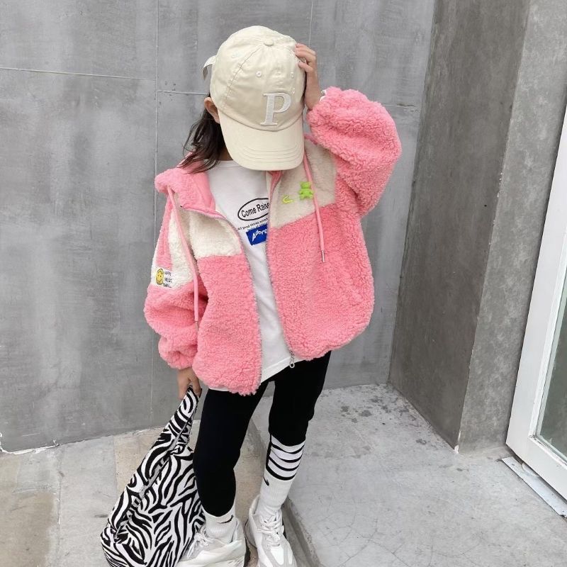 Small Curly Wool New Long Johns Boutique Set For Children Pure Cotton Warm Thin Cotton Autumn And Winter Cotton Sweater 99