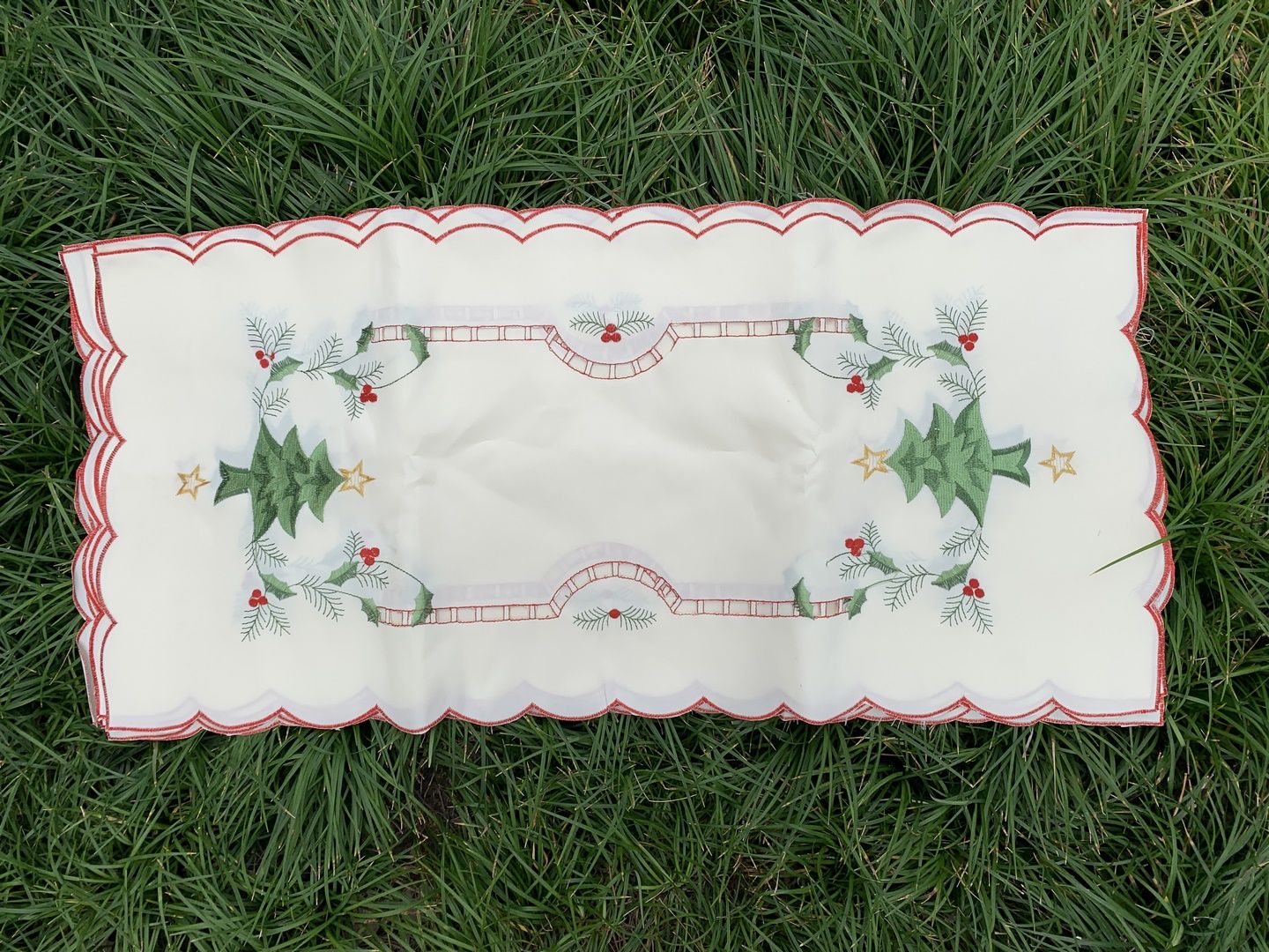圣诞绣花盘垫产品图