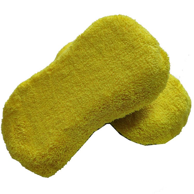 Coral Fleece 8-shaped car wash sponge sandwich, car cleaning sponge, dual-purpose for home and car, dust removal Coral fleece factory direct sales details Picture