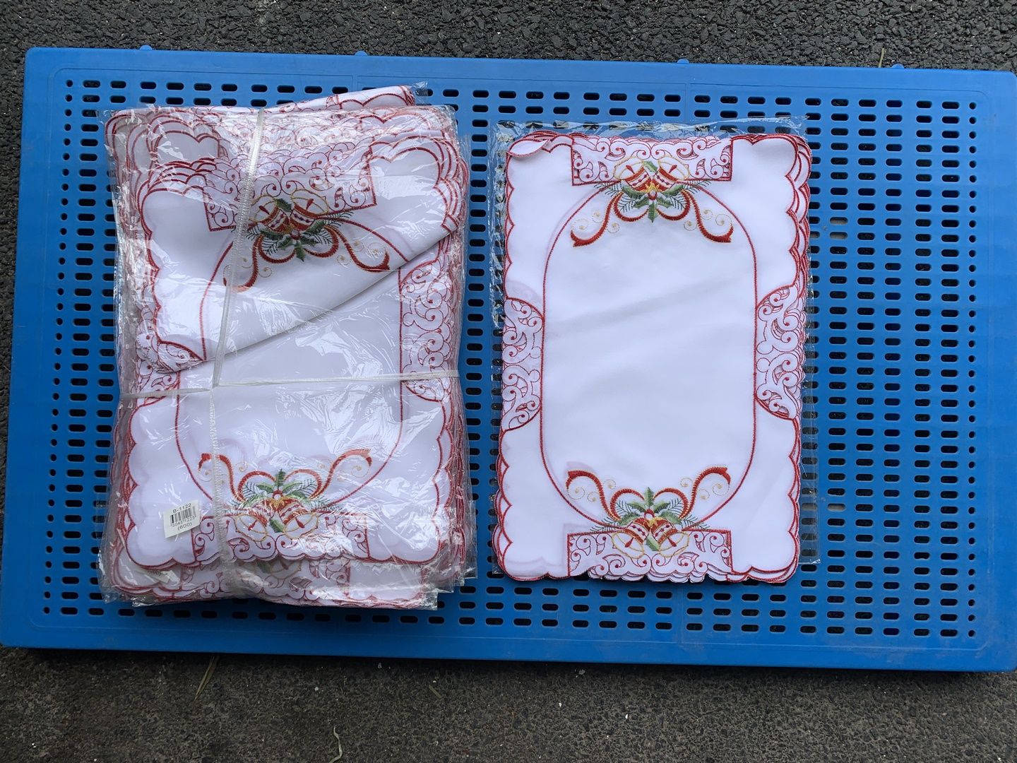 圣诞节日台布细节图