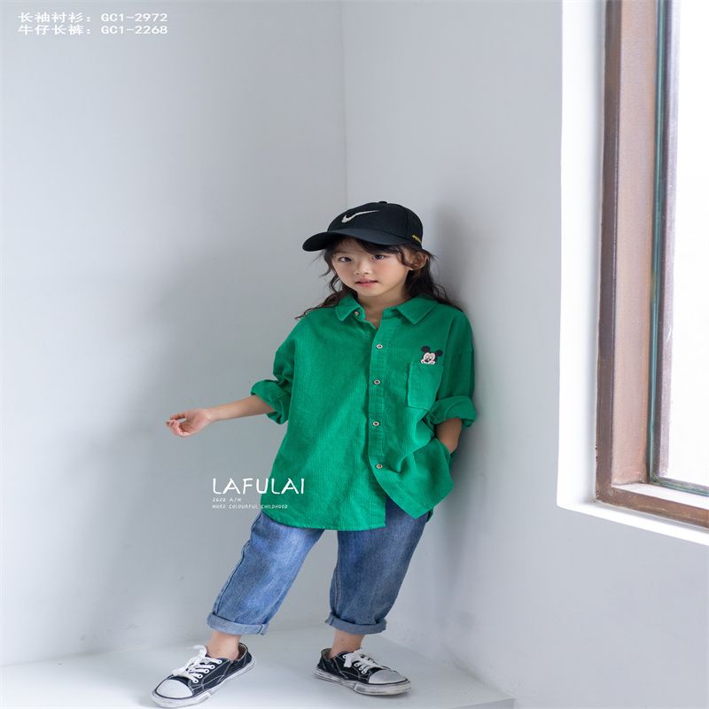 Small Curly Wool New Long Underwear Boutique Set For Children Pure Cotton Warm Thin Cotton Autumn And Winter Cotton Sweater 79 details Picture