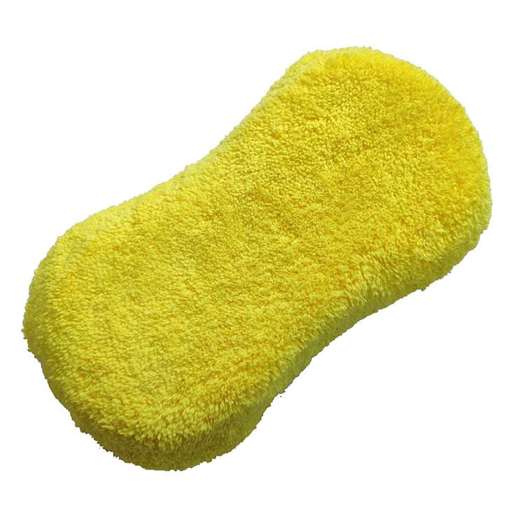 Coral Fleece 8-shaped car wash sponge sandwich, car cleaning sponge, dual-purpose for home and car, dust removal Coral fleece factory direct sales Item Picture
