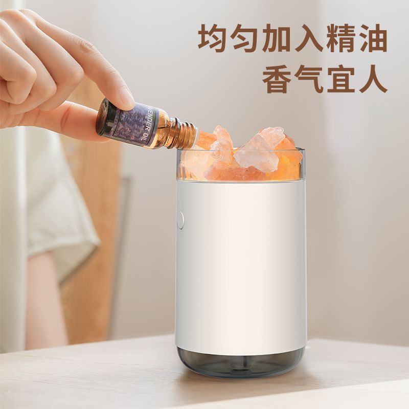 水晶盐石加湿器产品图