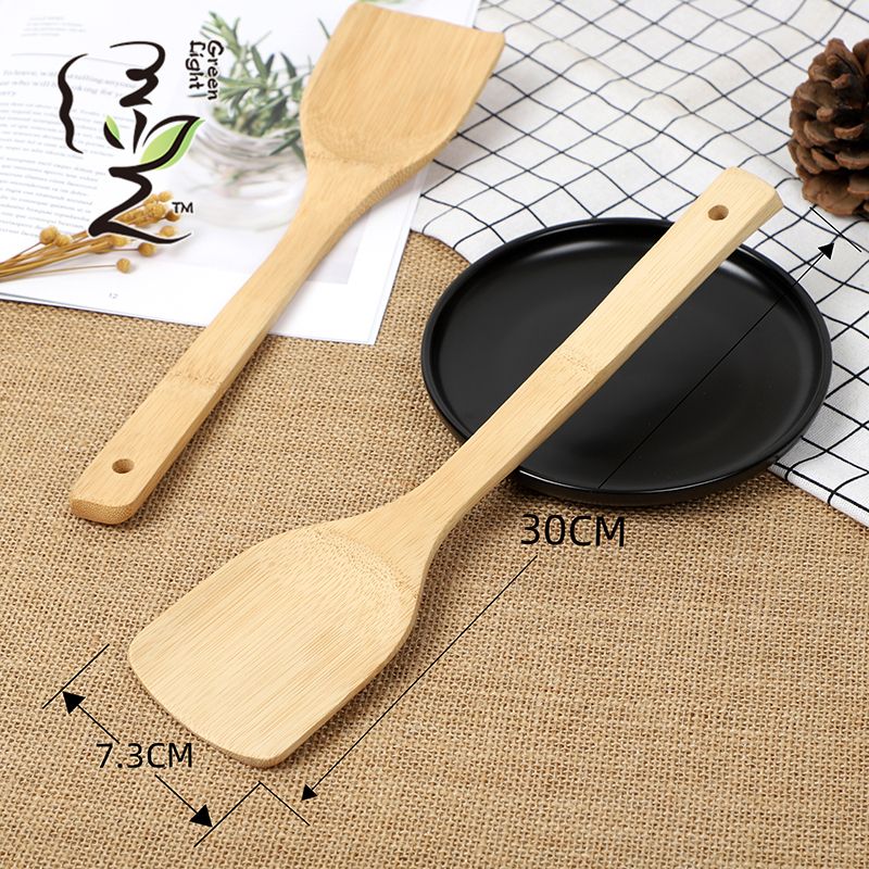 Spatula, bamboo spatula, Chinese spatula, 30*7.5CM, non-stick pan spatula, household non-stick pan spatula, wooden spoon, high-temperature resistant wooden cooking spatula Application Scenario