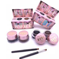 ISO 22716 GMP Factory Sale Black+Brown Natural Waterproof Long Lasting Eyeliner Gel Hot Eye Beauty Makeup