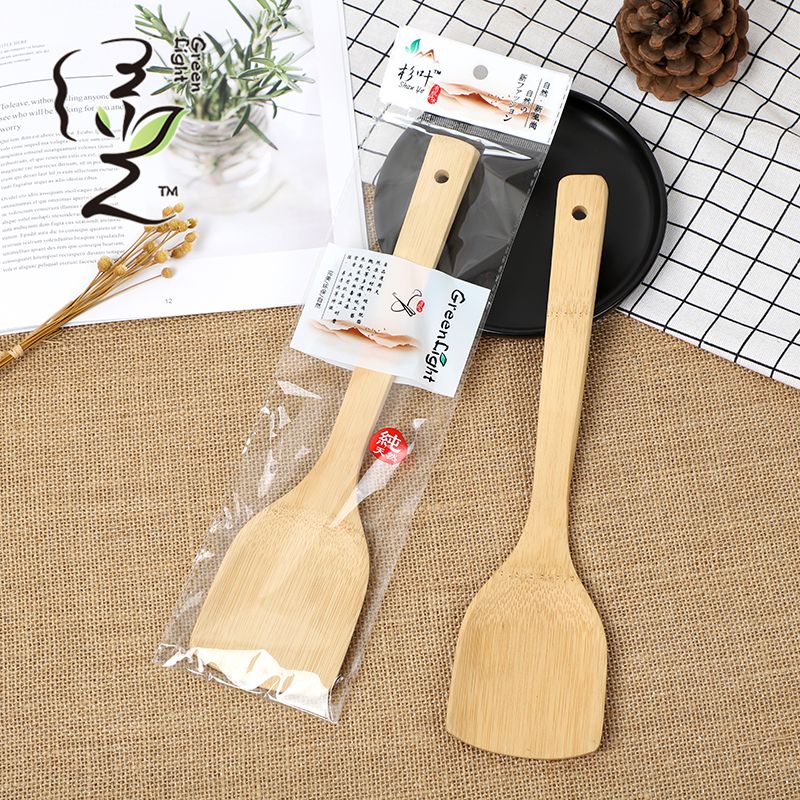 Chinese spatula 30* 7.5cm non-stick pot spatula household non-stick pot spatula wooden spoon heat resistant wood cooking spatula thumbnail