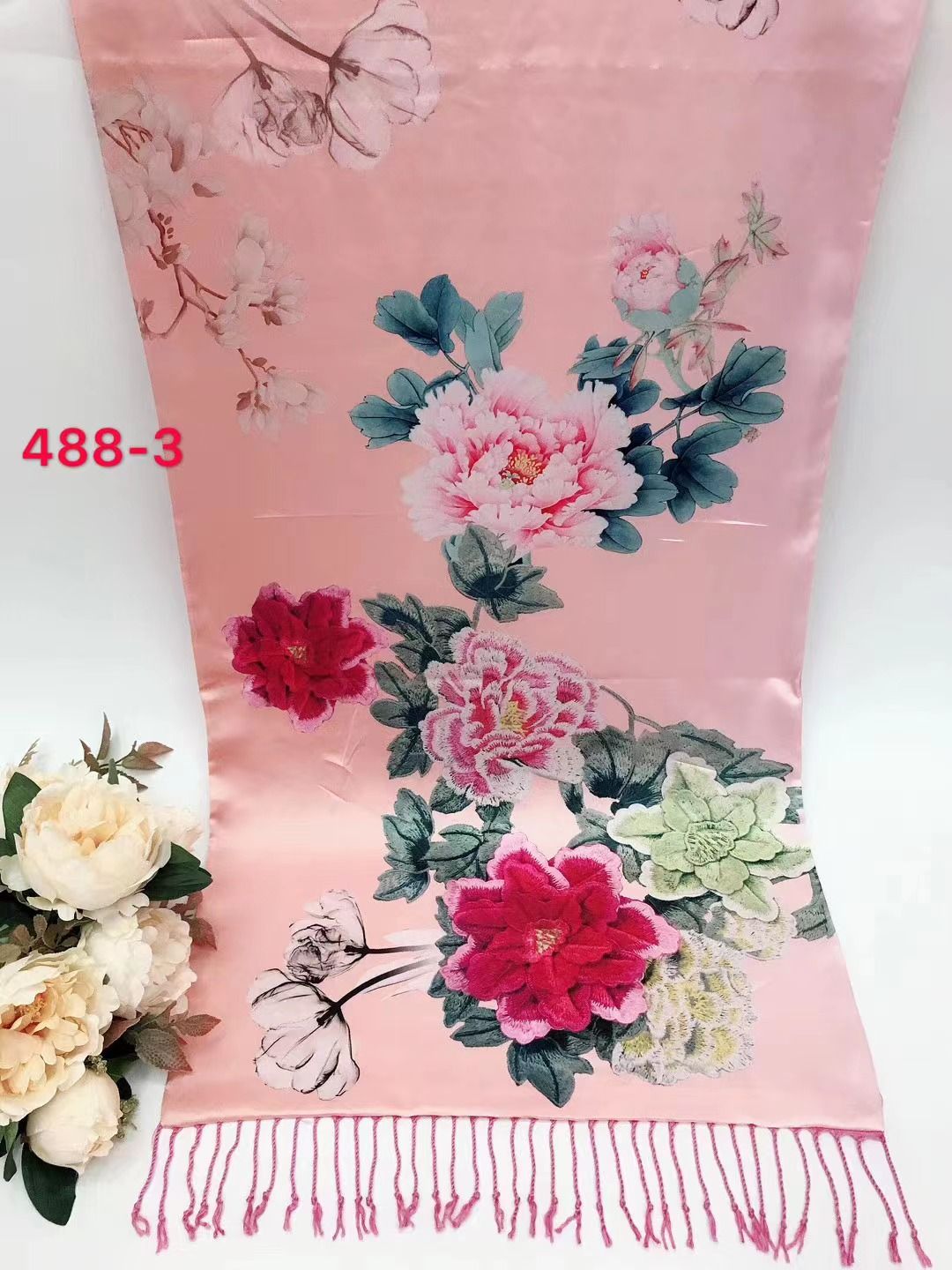Shawl Scarf Scarf Fashion Trend All Matching Digital Printing Process Factory Direct Sales 369445 Specification drawing