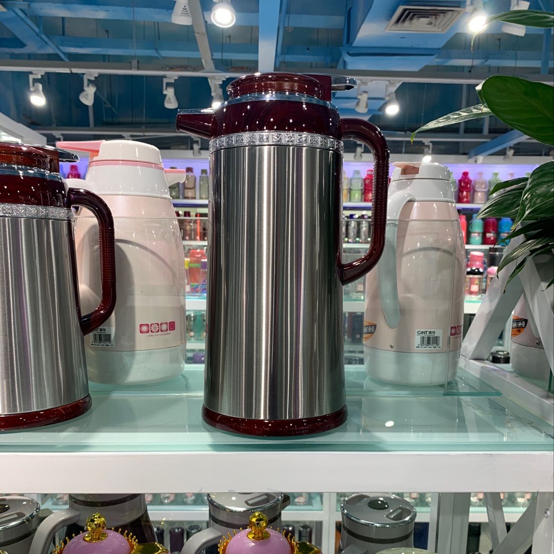 KW-396-1900 stainless steel mahogany coffee pot thumbnail