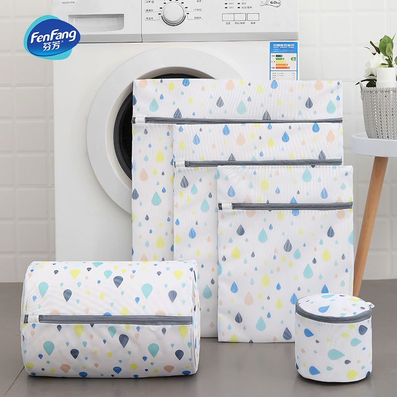 Simple mesh water drop printing laundry bag thumbnail