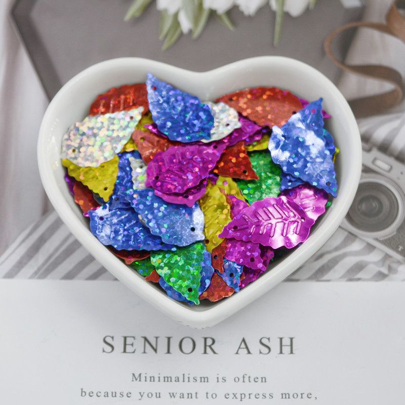 多彩花朵形状亮片节庆用圣诞节系列亮片