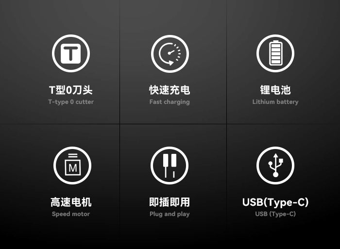 跨境厂家直销电推剪 科美KM-5098电推剪 流光指示灯 T型0刀头详情2