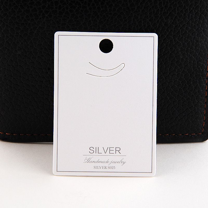耳环项链吊坠卡片现货批发饰品首饰包装项链卡纸韩版新款银饰925吊坠卡