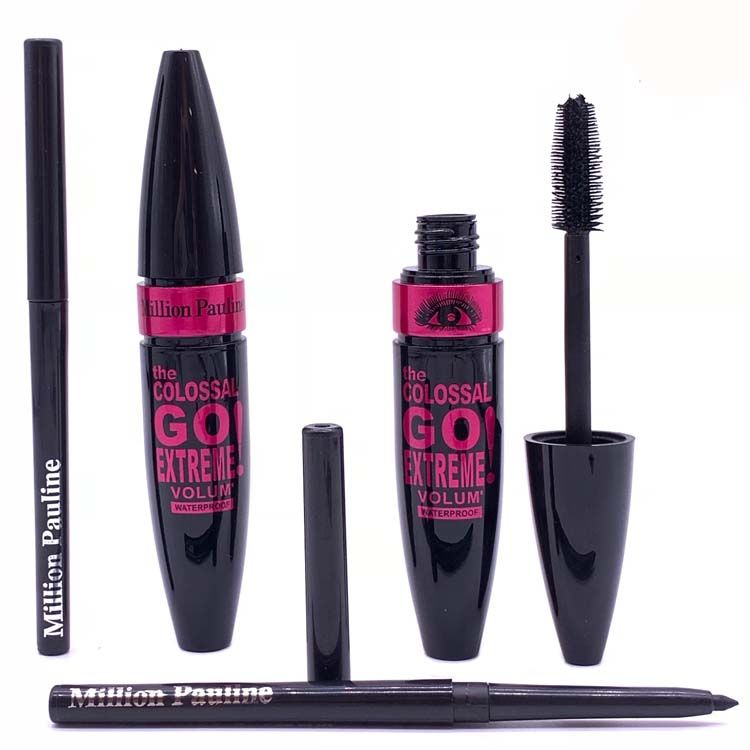 Wholesale Waterproof Long Lasting Makeup set Thick Curling Mascara & Quick Dry Eyeliner Pen 2 in 1 OEM thumbnail