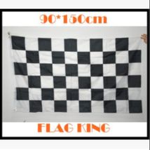 现货批发90*150cm 3*5ft 黑白格子 赛车旗 Racing Checkered flag