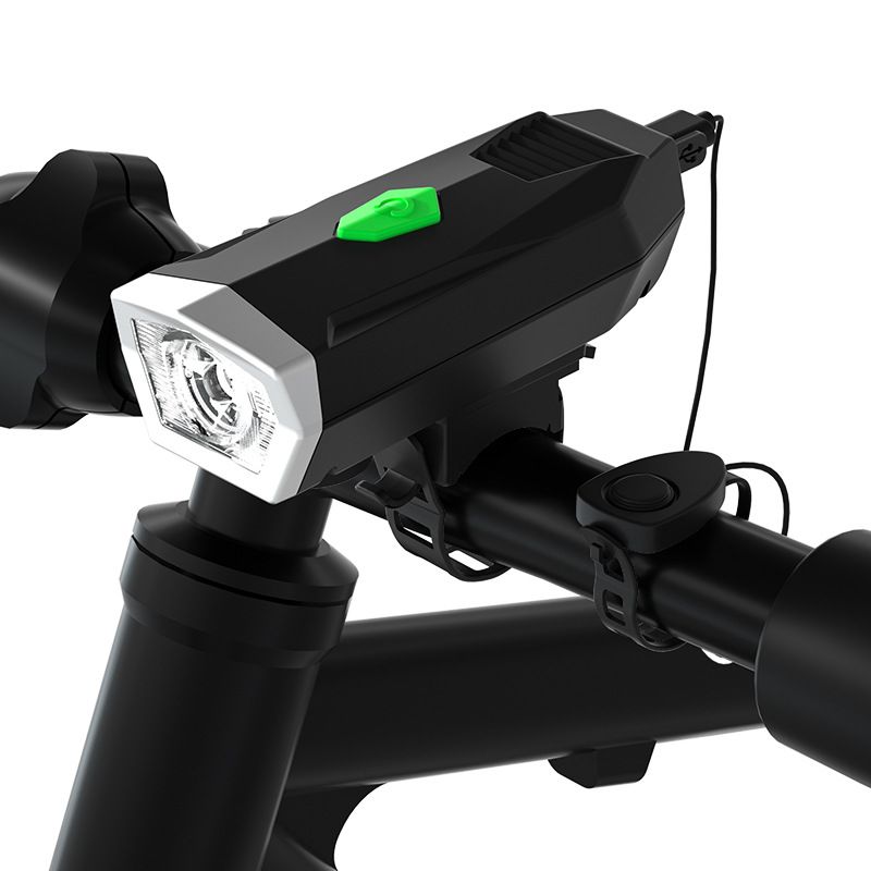 QX-Q25D battery bike horn Headlight Bike lighting headlight night riding outdoor horn flashlight