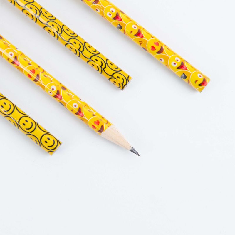 Cartoon Eraser Cute Mini Emoticon Smiley Face Small Eraser For Students No Marks Can Write Pencil Item Picture